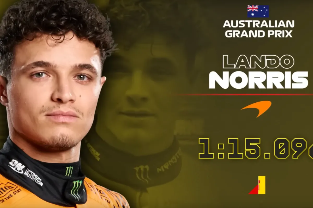 Australian Grand prix mclaren pole