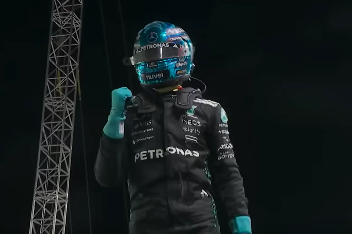 Singapore GP Race 2025 george russell mercedes